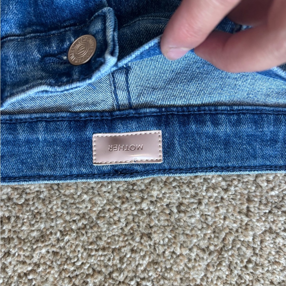 MOTHER women’s  Classic Blue Straight Jeans - Picture 2 of 5